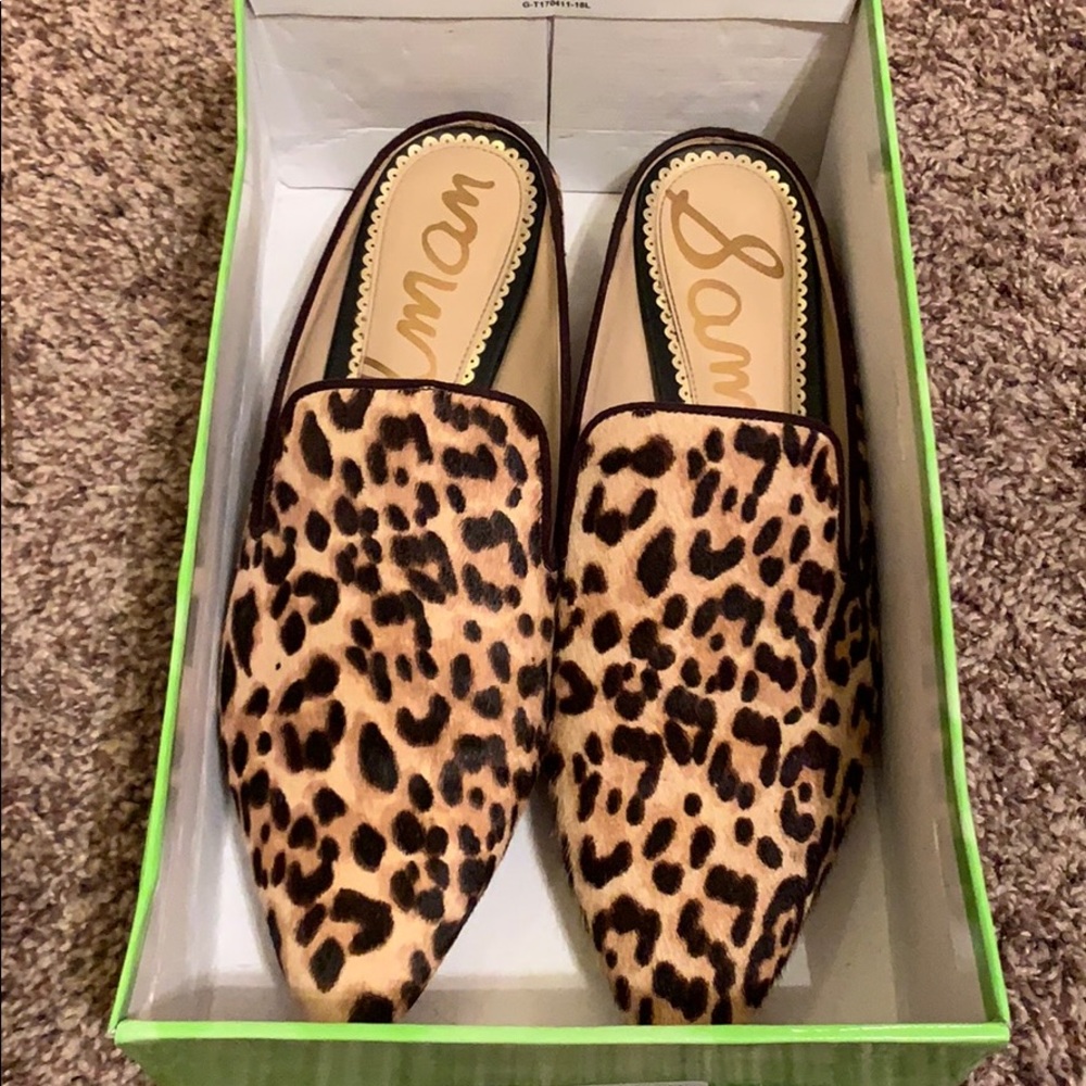 Sam Edelman leopard mules